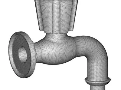 Classic Washing Machine Tap 3D print model