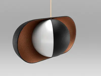 Moonlight Pendant Lamp Horizontal 3D model