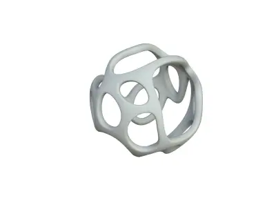 SciFi Cube Object No 33682 Low Poly Shape Texture