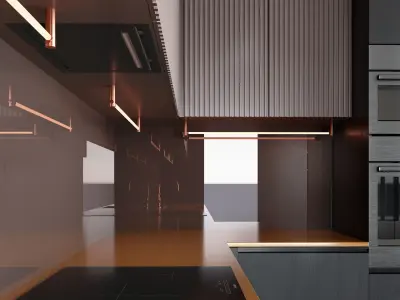 Contemporary Kitchen 3D model