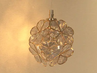Flower wall light 3D model