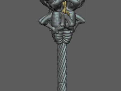 Gothic Candelabra Free 3D model