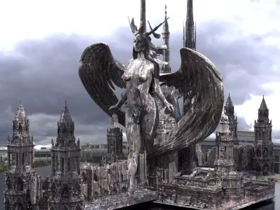 High Arch Queen Cathedral 3D model