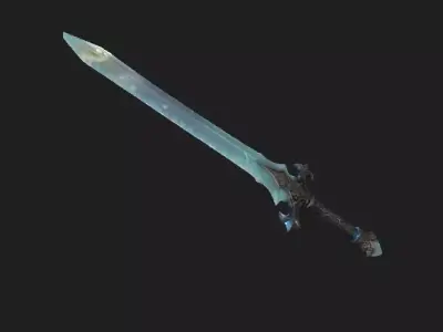 Eternal Frost Greatsword 3D Model Low-poly 3D model