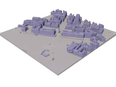 London city tile Level 2 block TQ2980 South East 3D model
