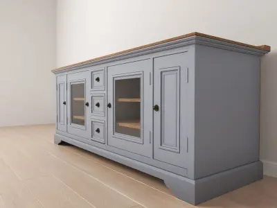 Rustic Entertainment center 3D model