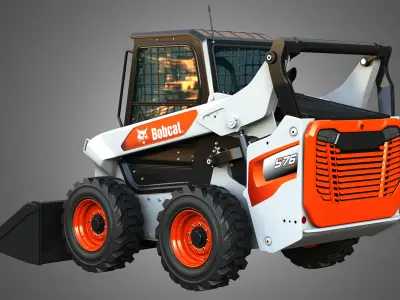 S76 Skid Steer Loader - Bucket 3D model