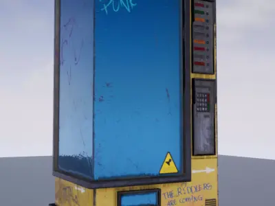 The Drink  Snacks Vending Machine  Automat Low-poly 3D model