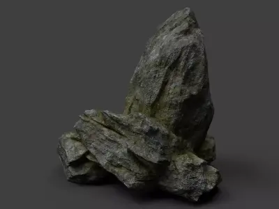 Rock 7-9 Low-poly 3D model