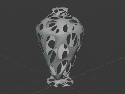 5 peculiar vases Free 3D model
