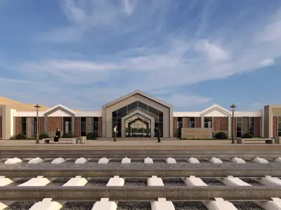 station Low-poly 3D model