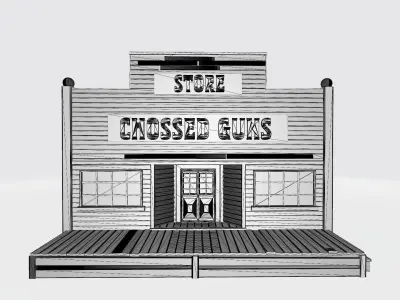 Chossed gun store 3D print model