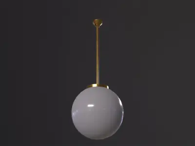 Old Ball Lamp 3D Model Low-poly 3D model