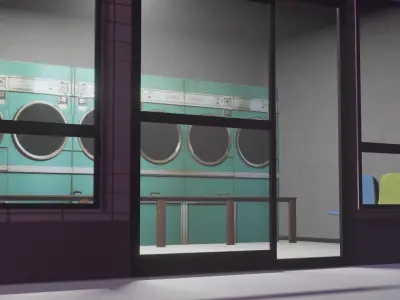 Laudry Build  Low-poly 3D model