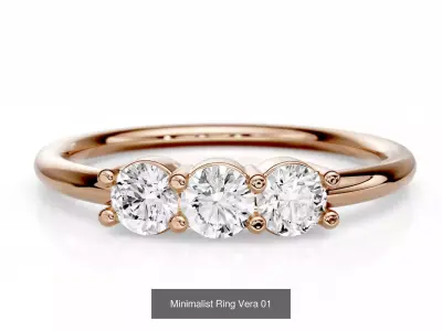 20 light minimalist ring 3D Model Pack