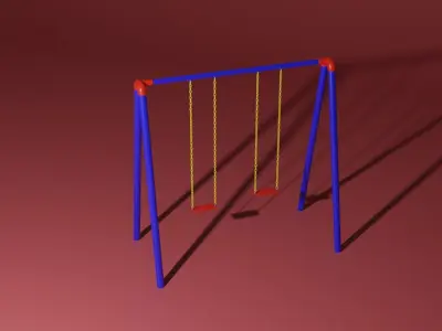 Playground Swing 3D model
