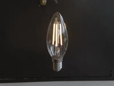 Candle Light Bulb 3D model