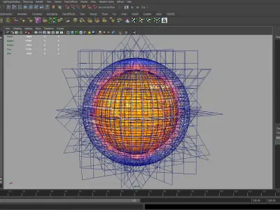 Sun Hologram Low-poly 3D model
