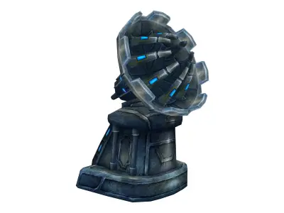 Machinery - radar 01 3D model