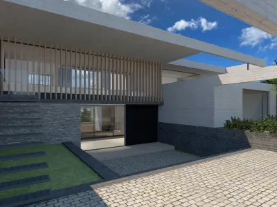 CY House Low-poly 3D model