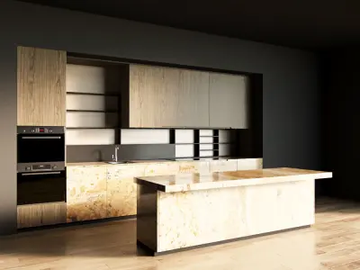 60-Kitchen12 texture 5 3D model