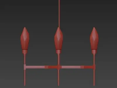 ROCK chandelier 3D model purchase