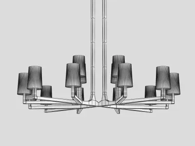 WRIGHT ROUND CHANDELIER 3D model