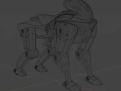 Kawasaki Corleo Robot Low-poly 3D model
