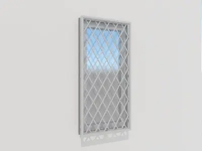 Japanese Window Sliding 3D model