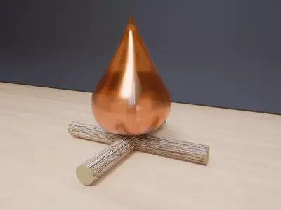 Funky Campfire Lamp Free low-poly 3D model