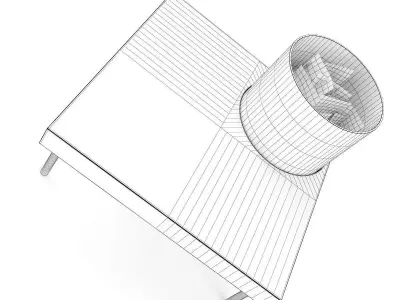 Table Gas Fireplace 1 3D model