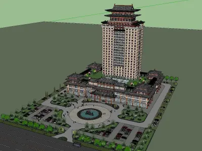 vacation spot-Resort-Fashion Leisure Hotel-0177 3D model