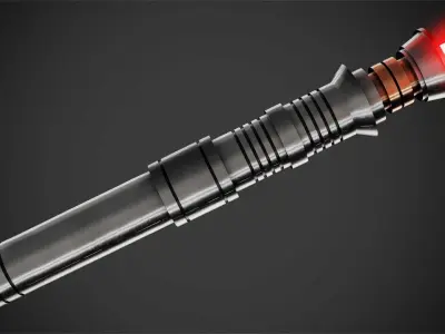 Star Wars Darth Revan Red Lightsaber for Cosplay 3D print model