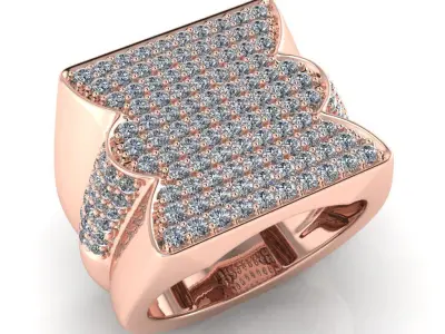 light weight gold diamond rings-C111116SKCH2026007-wt-20-25 3D print model