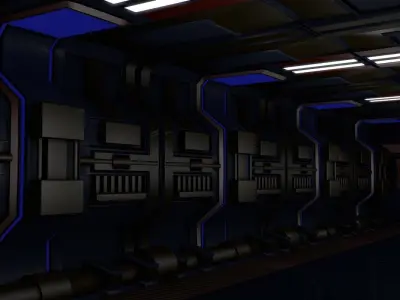 Sci Fi Interior 3D model order