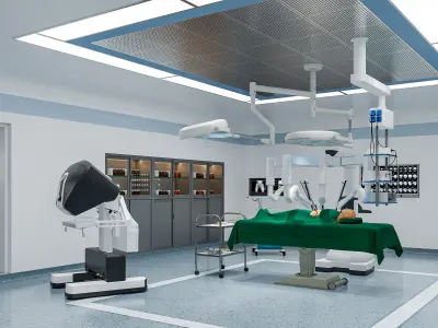 Hospital Robotic operating room  3D model