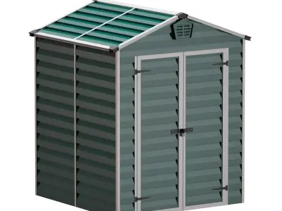 Yard building Booth Shed Hangar House 3D model