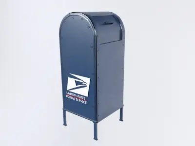 Mailbox Low-poly 3D model