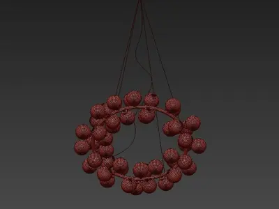 Milk Bubble Round Chandelier 3D model