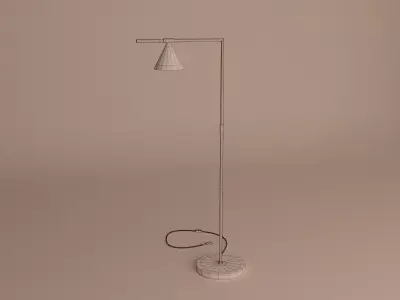 Modern Aluminum Floor Lamp Free 3D model