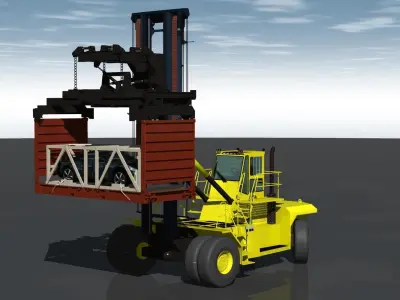 ForkLift Type General purpose Container Handler 3D model