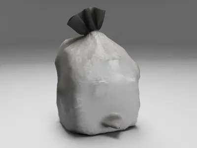Garbage dusty bags multi color 3D model