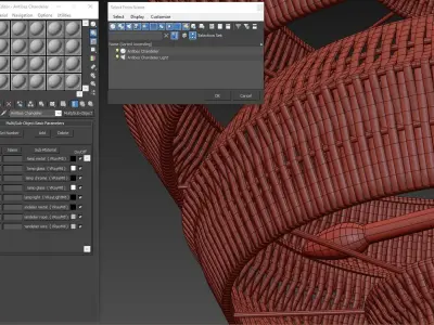 Antibes Chandelier 3D model
