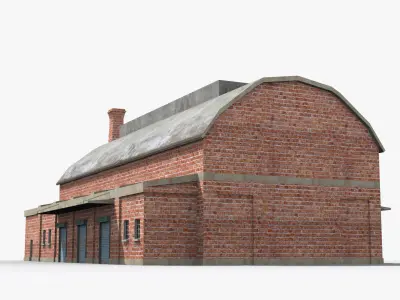 Factory xx14 Low-poly 3D model