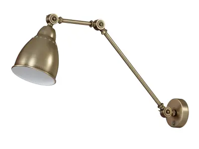 Wall lamp with switch A2055AP-1AB - 1BK - 1GY - 1SS - 1WH 3D model