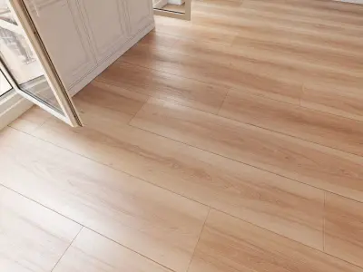 Wooden floor 25 WITHOUT PLUGINS 3D model