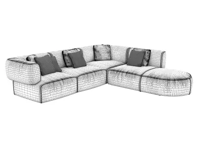 553 Bowy 20 40 34 Corner Sofa 3D model