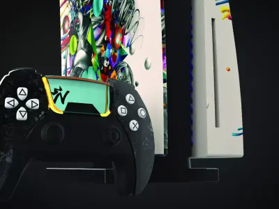 NINJA  PLAY STATION  X5 Low-poly 3D model