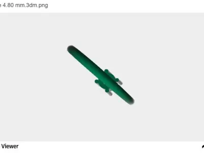 Women Ring with a Round Cut Center Stone 3D print model