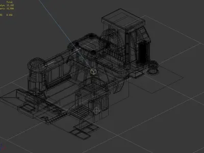 Machinery factory - construction 3D model